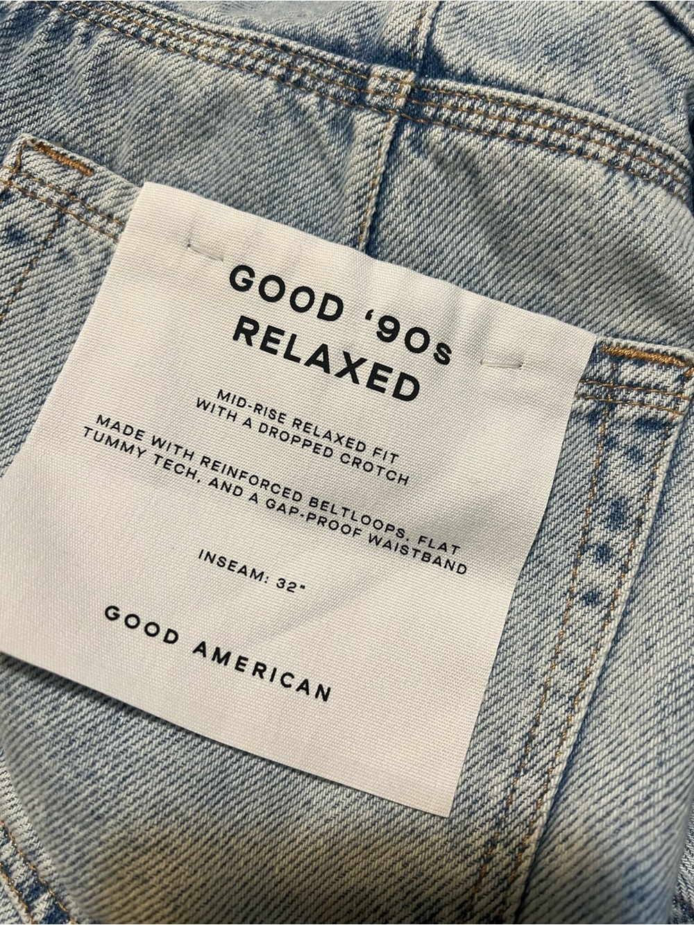 Good American Mid-Rise Relaxed Fit Jeans - Picture 7 of 10
